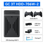 3TB Portable Gaming HDD LaunchBox/Retrobat/Playnite Retro Game Console with 17300+ AAA/3D/Retro Games for PS4/PS3/PS2/Switch/Wii