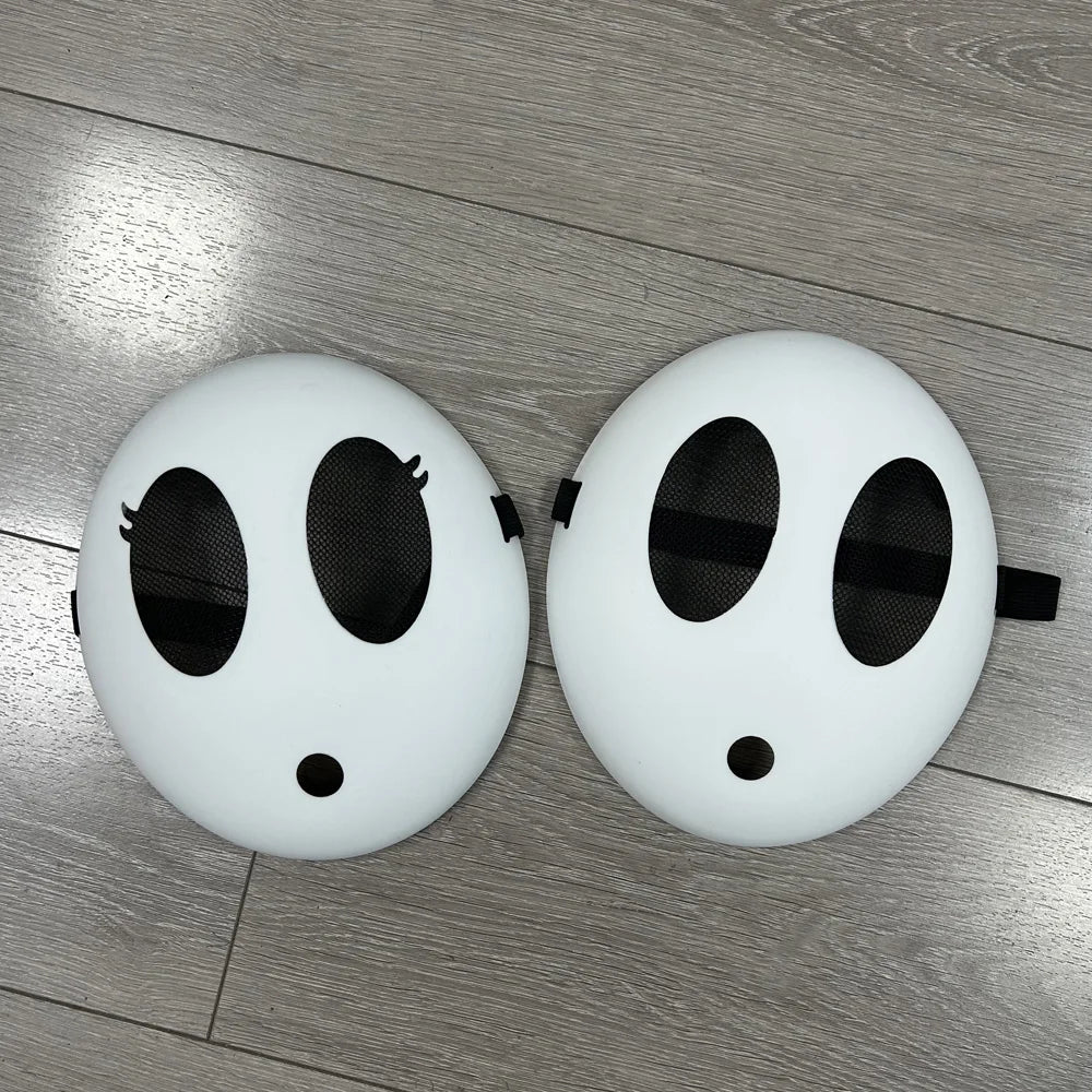 Game Bros Shy Guy Mask Cosplay Funny Unisex Kid Boys Girls Adlut Thicken Plastick Masks Halloween Carnival Party Costume Props