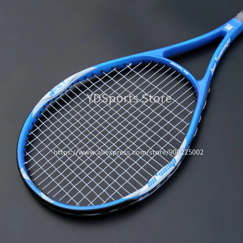 Professional Unisex Carbon Fiber Tennis Racket With Bag Training Paddle Rackets For Adult Men Women Ultra Light Racquet