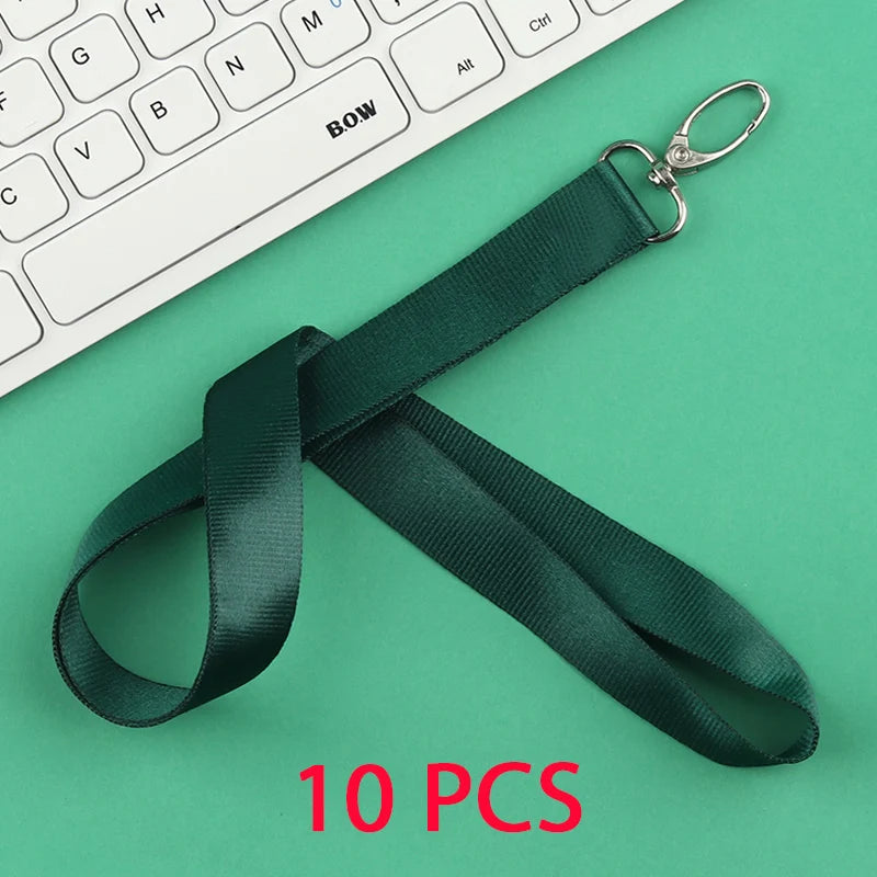 10 Pcs/lot Custom logo lanyard Neck Rope Keychain Personal Print With My Logo Company Name Wholesale of customized Landyard