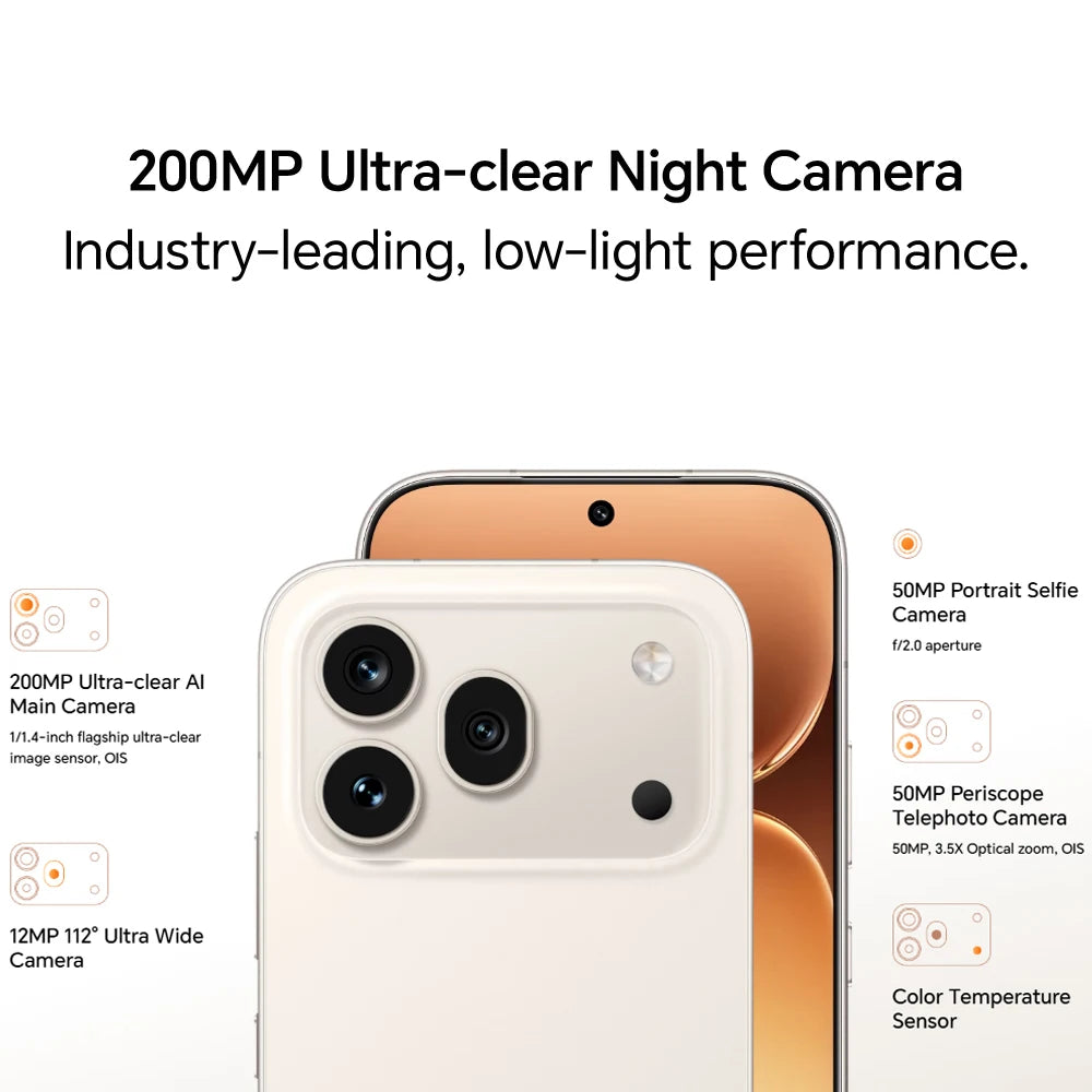 HONOR 600 Pro,EU Version, 5G Smartphone, 200MP Ultra-clear Night Camera,OIS,6400mAh Battery, Snapdragon 8 Elite,IP68 IP69 IP69K,Dual Card
