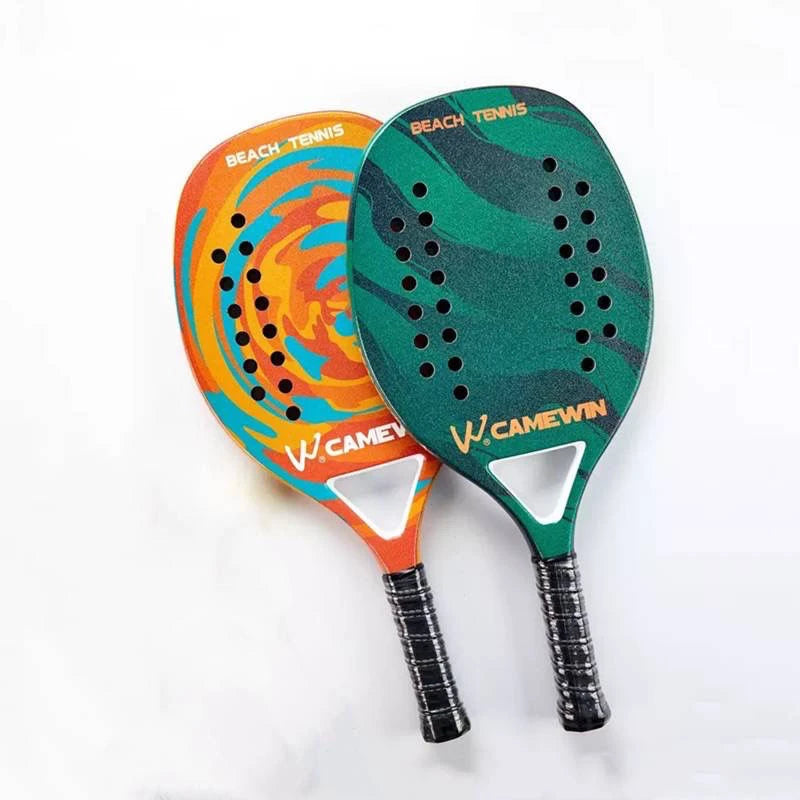 Newest High Quality Beach Tennis Racket Carbon Fiber Beach Tennis Racket Soft EVA Surface Tennis Racquet with Bag Lightweight