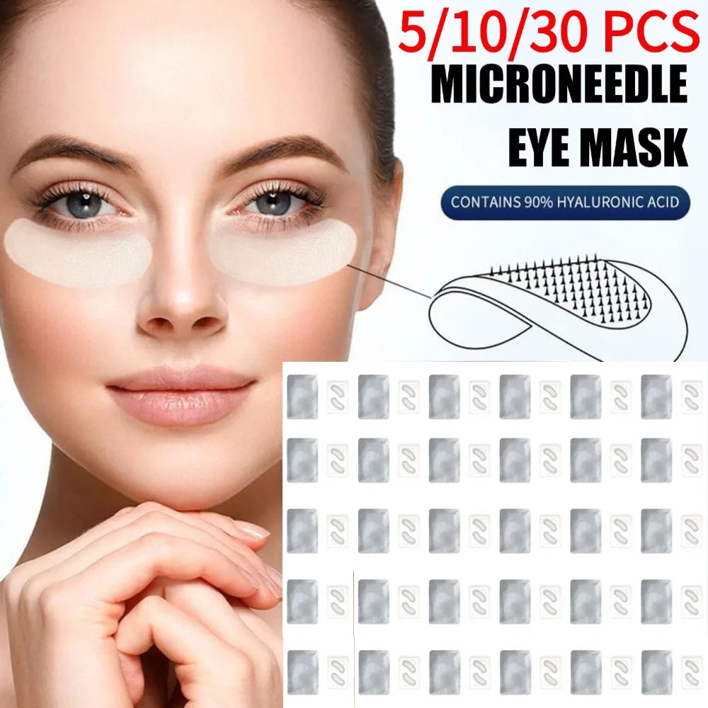 5/10/30PC Microneedle Eye Patches Mask Korean Skin Care Hyaluronic Acid for Anti Wrinkle Aging Dark Circle EyesMask Moisturizing Ürün ana görseli