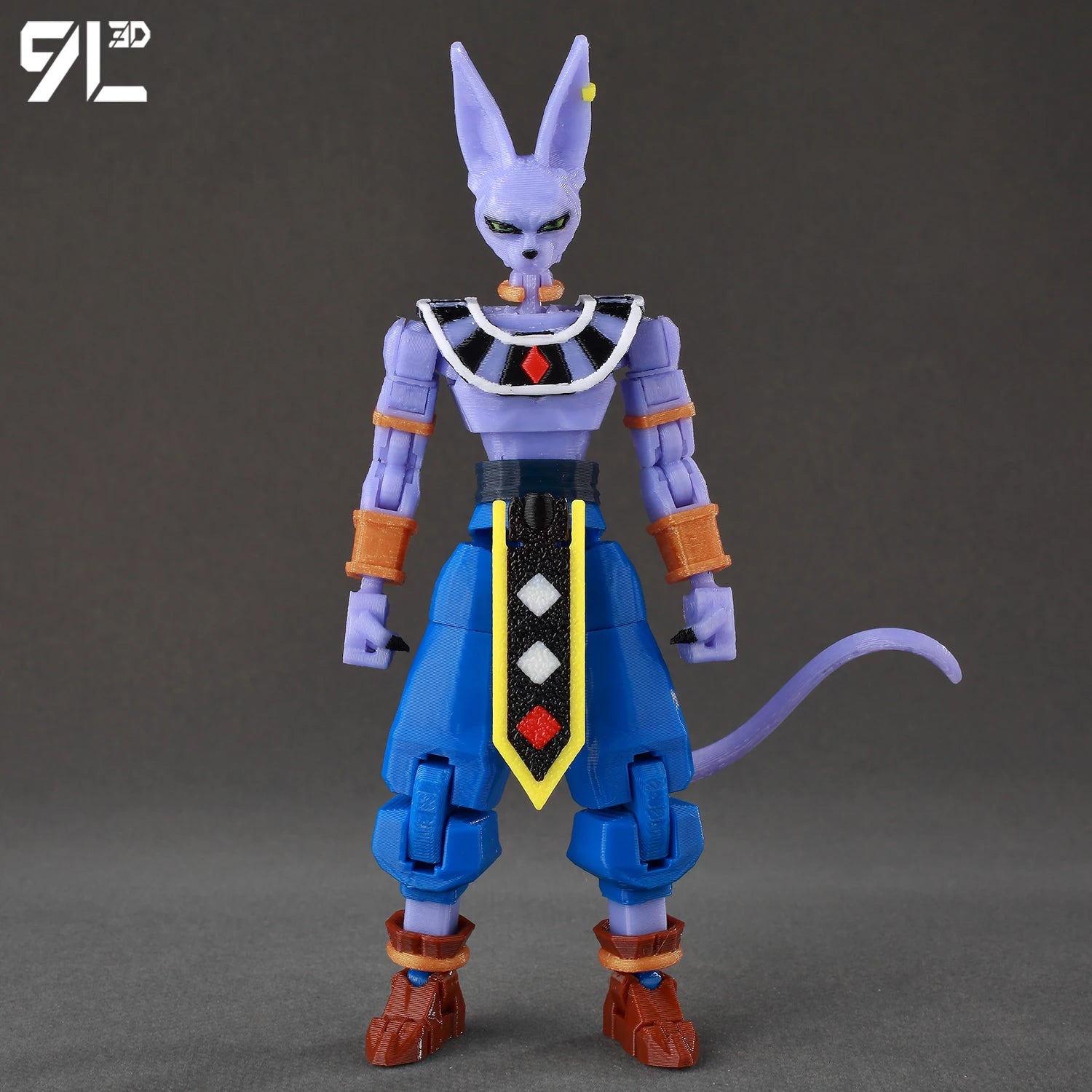 9L3D Printed Dragon Ball Son Goku Vegeta Beerus Frieza Anime Lucky13 Dummy13 Titan13 Action Figures Multi-Jointed Movable Toys