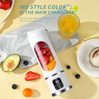 Portable Outdoor Electric Juicer 450ML  Digital Display Juice Cup USB Charging Mini Fruit Juicer