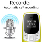 SERVO BM10 Mini Mobile Phone 2 SIM Card Bluetooth Earphone Voice Changer Dialer Low Radiation Sound Recording Small Cellphone
