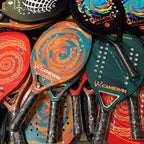 Newest High Quality Beach Tennis Racket Carbon Fiber Beach Tennis Racket Soft EVA Surface Tennis Racquet with Bag Lightweight