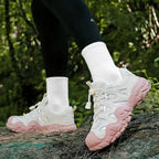 Hiking Shoes Women Anti-slip Low-top Outdoor Sports Shoes Women Lace-up Comfortable Soft Breathable Casual Sneakers Women Shoes
