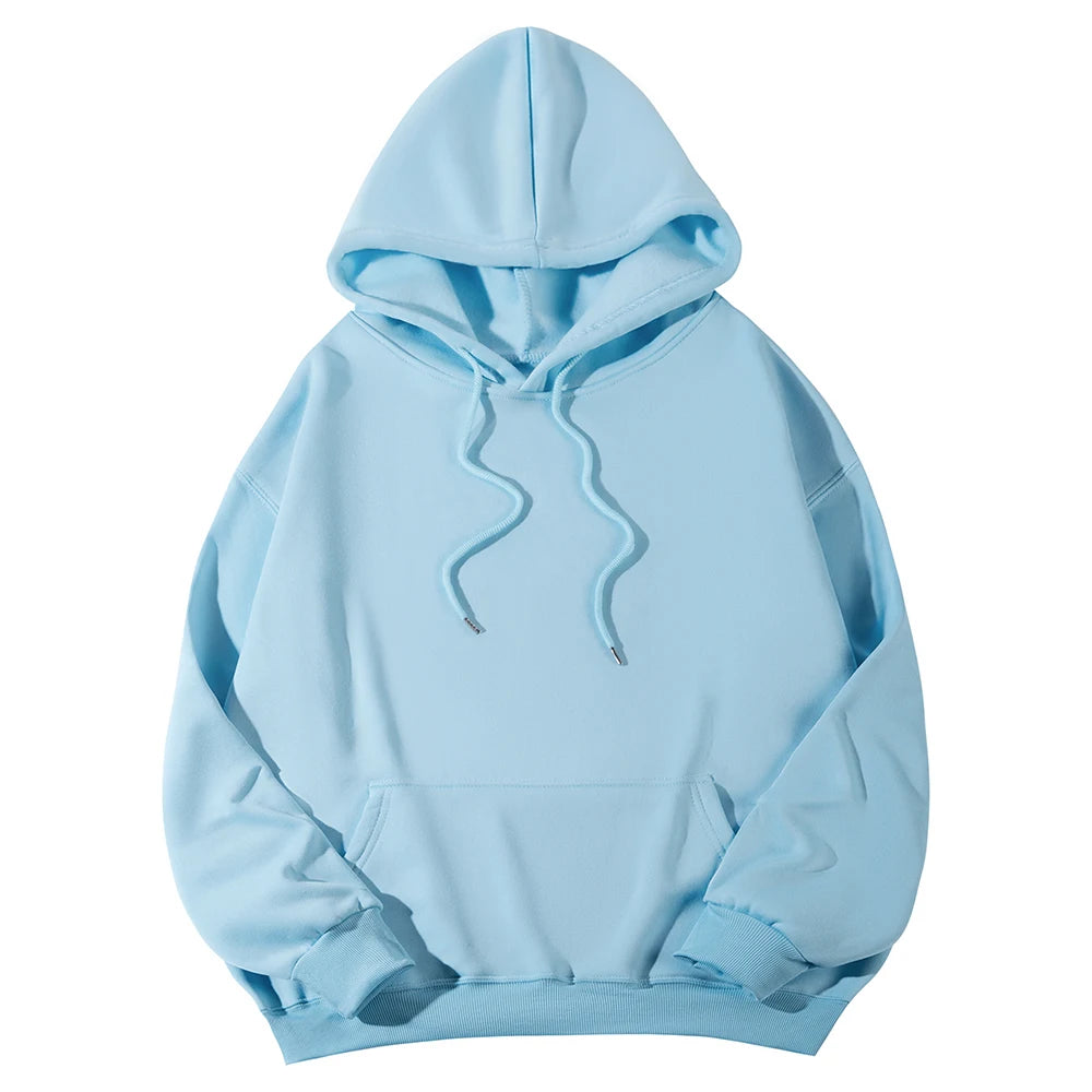 Women's Hoodies Pullover Spring Autumn Casual Hoodie 2026 Sweatshirts Solid Color Hoodies Oversize Black Sweatshirt Women Top