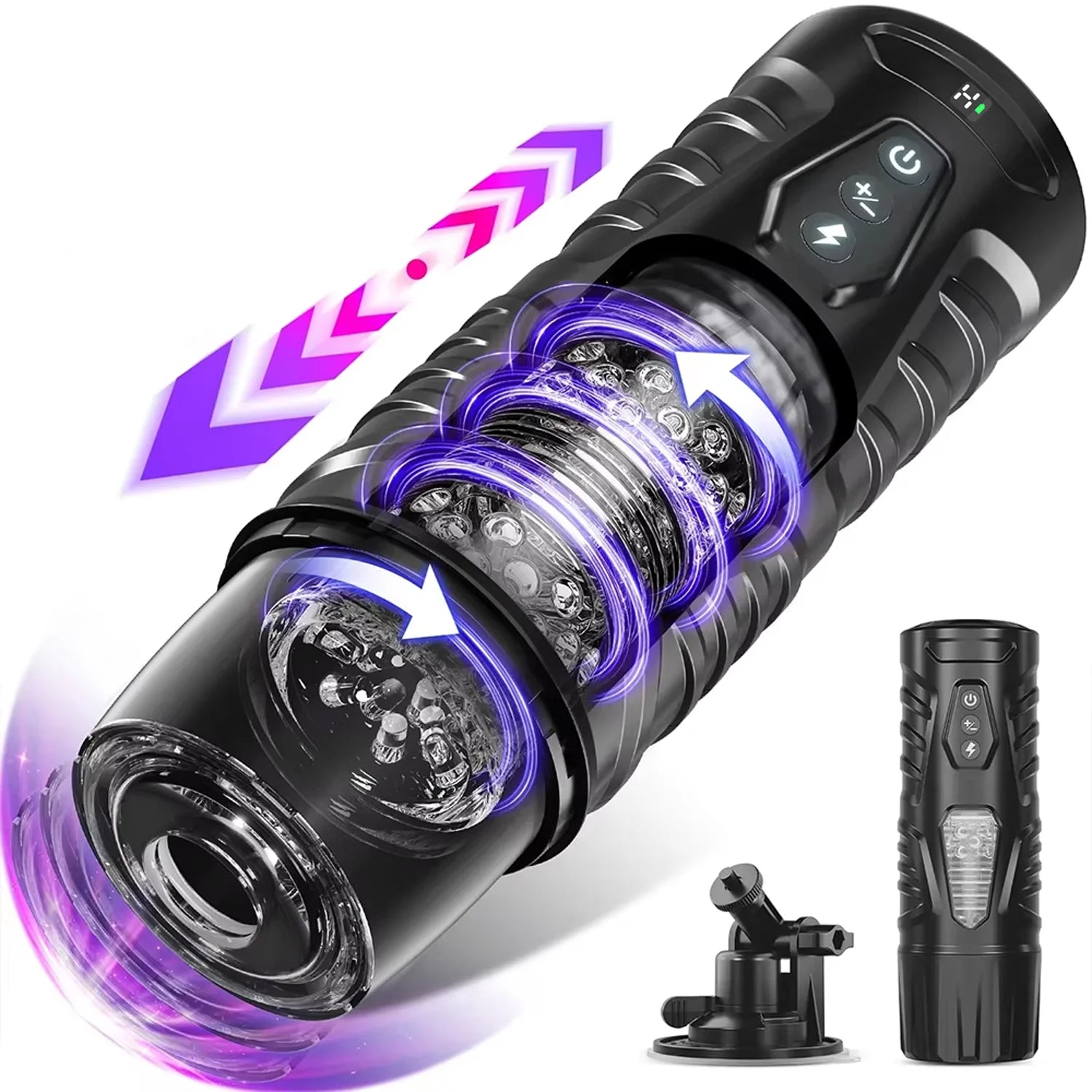 Telescopic Rotation Male Masturbator Cup Vagina 7 Thrusting Masturbation Cup Sex Toys for Men Automatic Piston Mastubator Ürün ana görseli