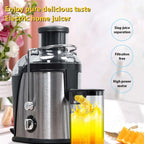 Juicer Machine, 400W Juicer with 3-inch Big Mouth for Whole Fruits and Veg, Juice Extractor with 2 Speeds, Easy to Clean
