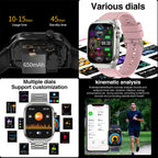 2026 New Nursing Grade Uric acid Blood lipids Smart Watch Men ECG+PPG Blood Pressure Heart Rate Bluetooth Call Health Smartwatch