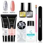 LIMEGIRL Nail Art Kit Poly Nail Gel Extending Soaking Gel Kit Nail Art Acrylic Gel Varnish Kit For Novices Semi Permanent Gel So