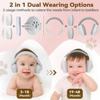 Baby Noise Cancelling Ear Muffs Sleeping Sound Insulation Safety Noise Reduction Ear Defenders Baby Earmuffs with Non-Slip Band