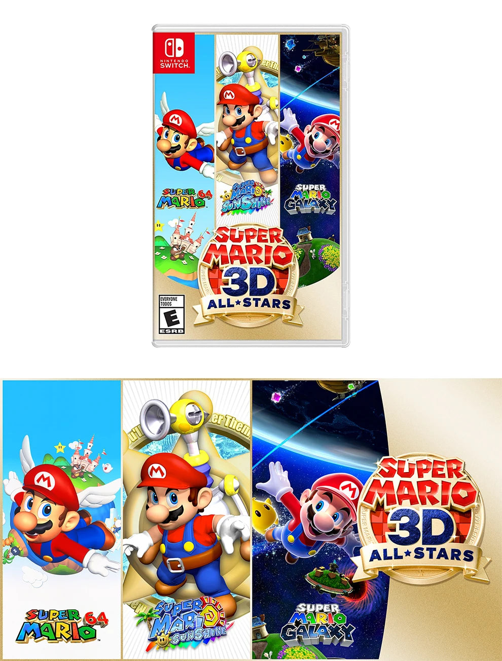 Super Mario 3D All Star Collection - Nintendo Switch Game Deals - Nintendo Switch OLED Lite Game cartridge
