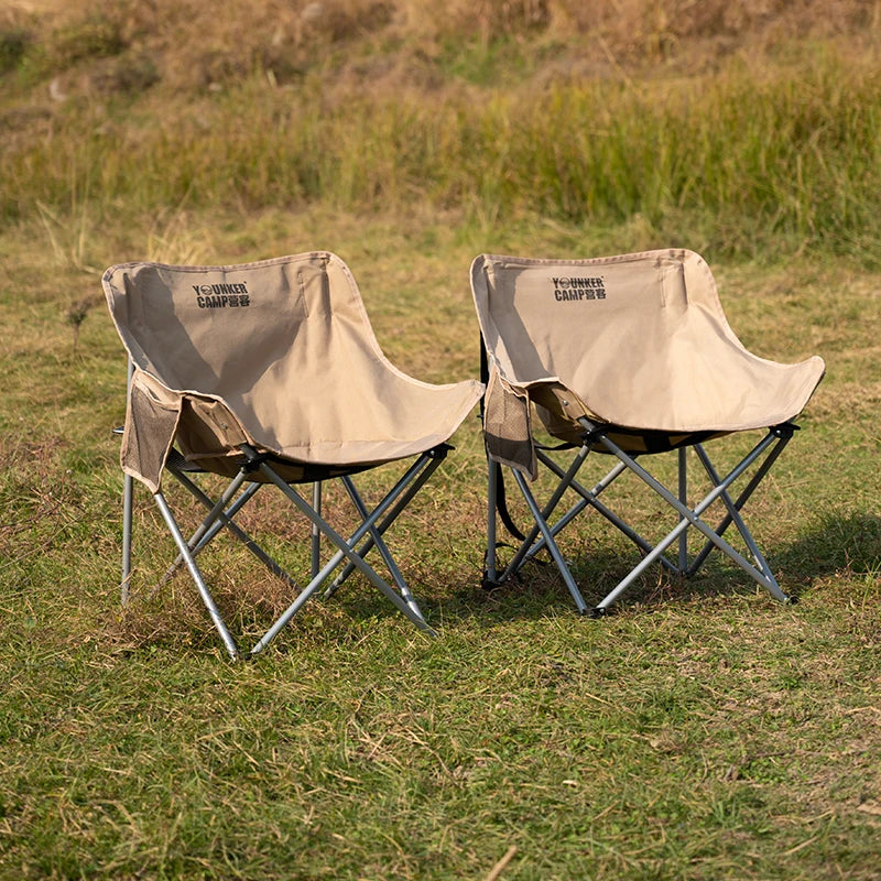 Outdoor Folding Moon Chair Portable Chair Camping Chair Picnic Gear Fishing Small Horse Stool Student Sketching Ürün ana görseli
