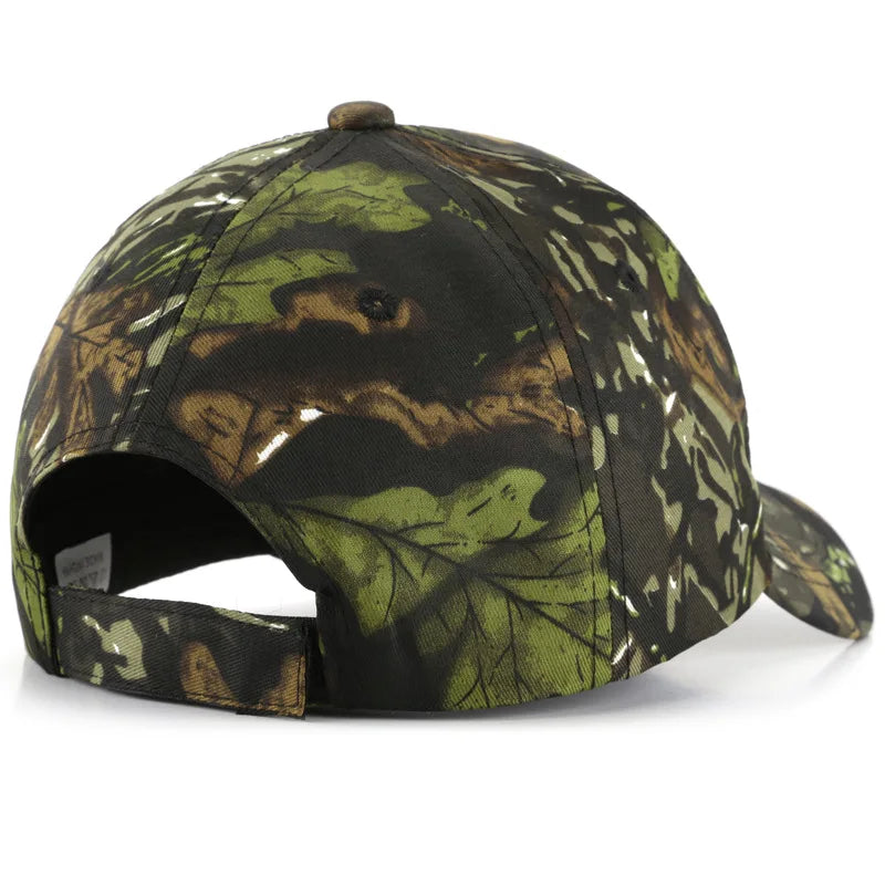 Baseball Cap Leaf Biomimetic Camouflage Hat Outdoor Wild Training Camouflage Mountain Climbing Hat Fishing Sunshade Cap