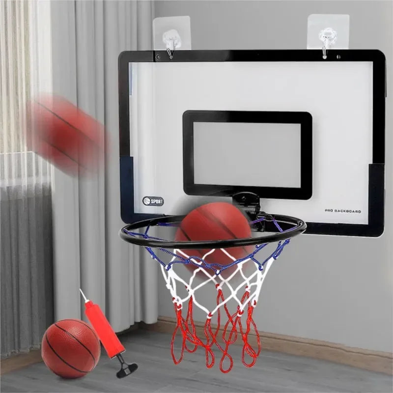 Indoor children's safety and fun games children's home sports basketball set wall bracket non perforated basketball frame Ürün ana görseli