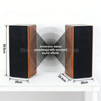 High Power Passive Speakers 8 Inch Floor Standing 3 Way Home Audio System 90dB Sensitivity Wooden Hifi Speakers A Pair