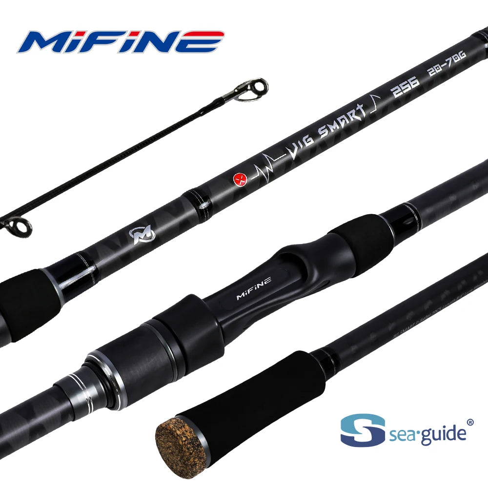 MIFINE JIG SMART SPIN Spinning Rod, Bass Fishing Rods, Lure Weight 4-18g/10-38g Saltwater Freshwater 2.29M Ürün ana görseli