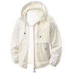 UPF 50+ Sun Protection Clothes Men Women Summer Quick-Drying Hooded Skin Jacket Anti-UV Lightweight Fishing Cycling Hiking Coats