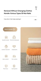 Lint remover for clothing electric pellet fluff remover rechargeable portable fabric hairball shaver removes lint from clothes