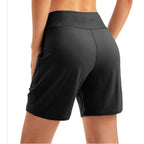Active Wear Elastic Waist Women Running Shorts High Waist Quick Dry Sport Shorts Comfortable Breathable Yoga Pants Workout