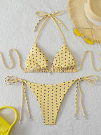 Sexy  Micro Bikinis Sets Pearl Dot Print Swimwear 2026 Bathing Suit Woman Beachwear Women Beach Summer Bikini Two-piece Swimsuit