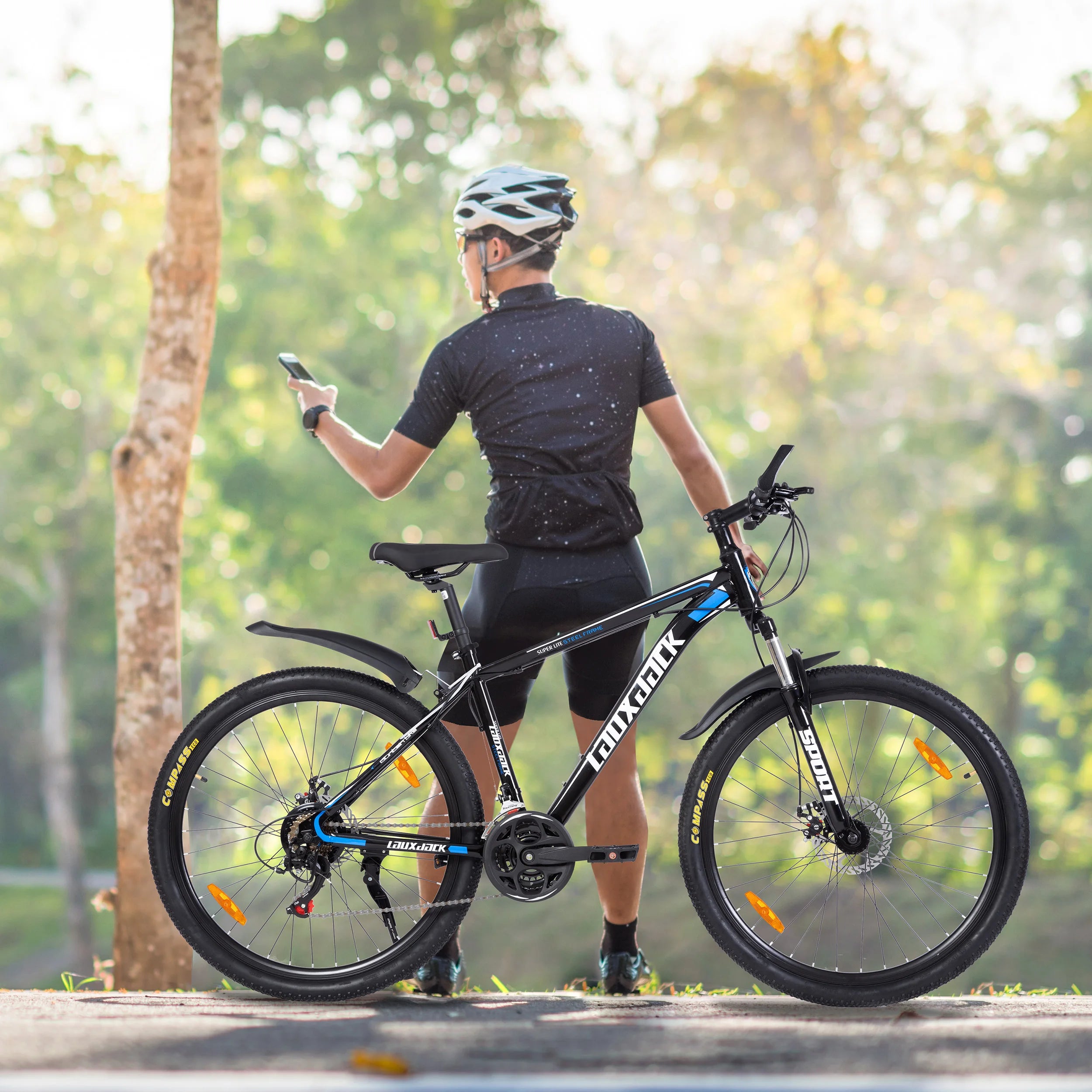 Vankel 27.5 Inch Mountain Bike for Adults,21-Speed Gear System, Dual Disc Brakes, All-Terrain Bicycle for Men & Women Bike Gifts