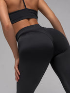 2024 high waist scrunch butt yoga leggings – thick lifting workout tights, sexy black plus size yoga pants for women