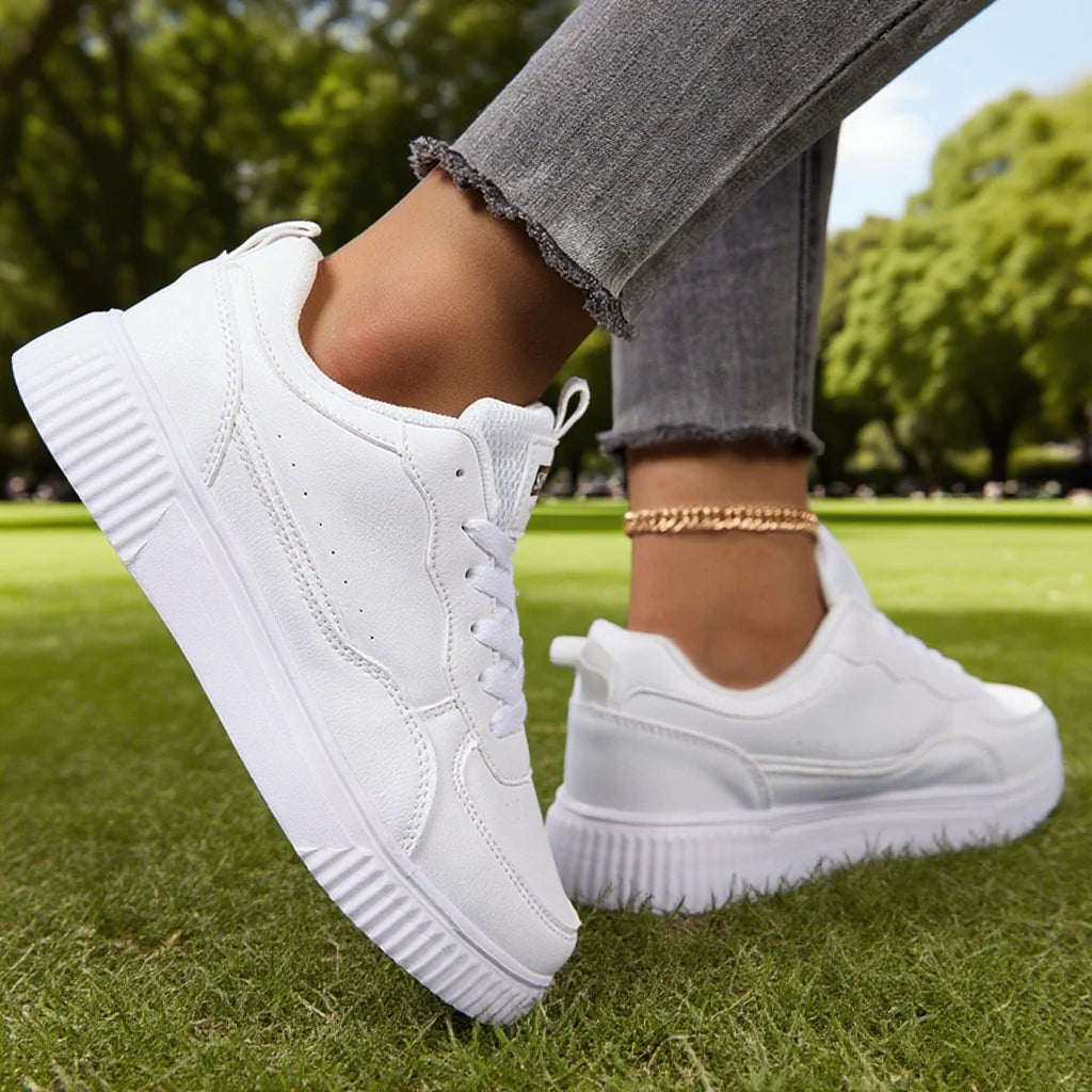 Fashion Women Casual Shoes Breathable Walking Flat Shoes Sneakers White Female Footwear Sports Running Outdoor Walking For Men Ürün ana görseli