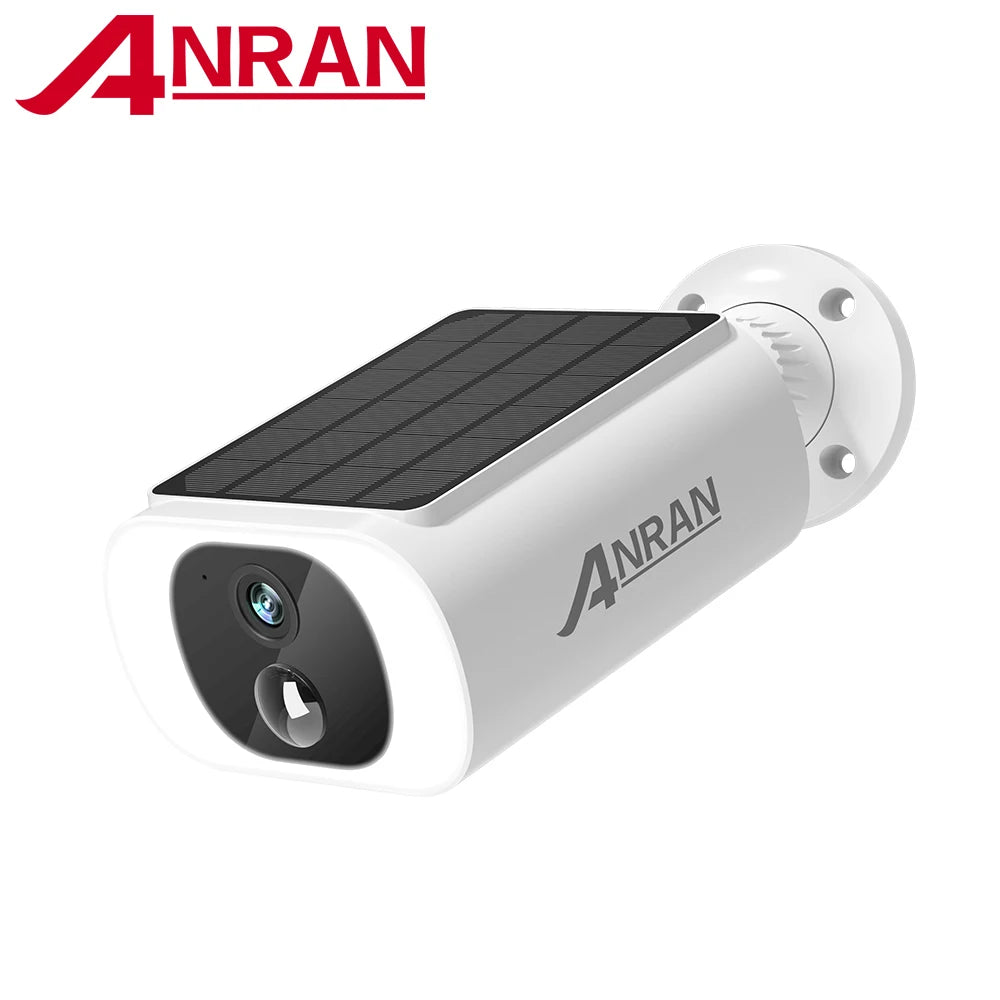 ANRAN 2K Solar Security Camera 3/5MP Outdoor Wireless 2.4G WIFI Camera Battery Cam Floodlight Color Night Vision Can't Add NVR Ürün ana görseli