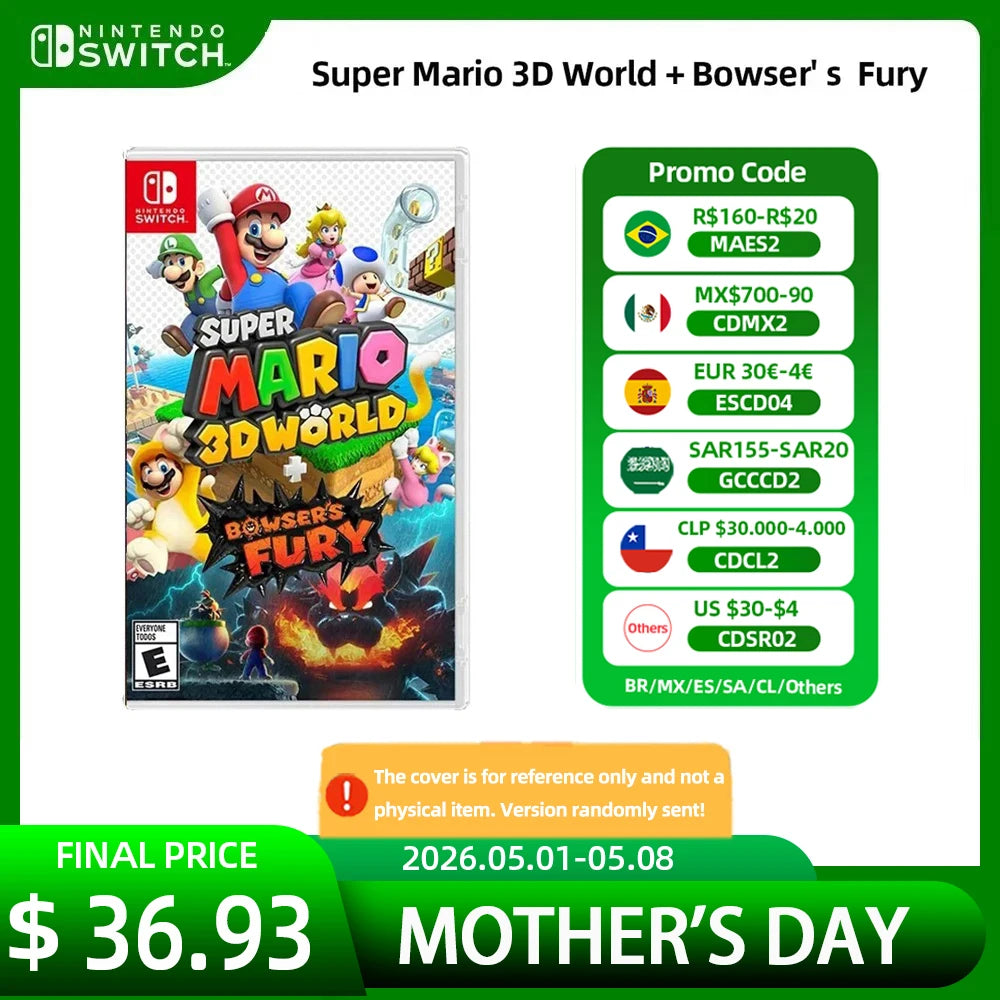 Super Mario 3D World Bowsers Fury - Nintendo Swtich Game Deals Games Cartridge Physical Card  support TV Tabletop Handheld Play Ürün ana görseli