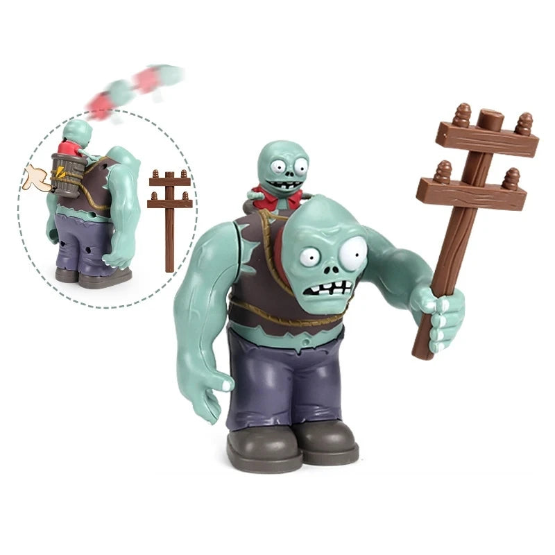 PLANTS VS ZOMBIES Crazy Dave Game Action Figure Roadblock Iron Bucket Grim Reaper Zombie Model Doll Kids Toys Children's Gifts