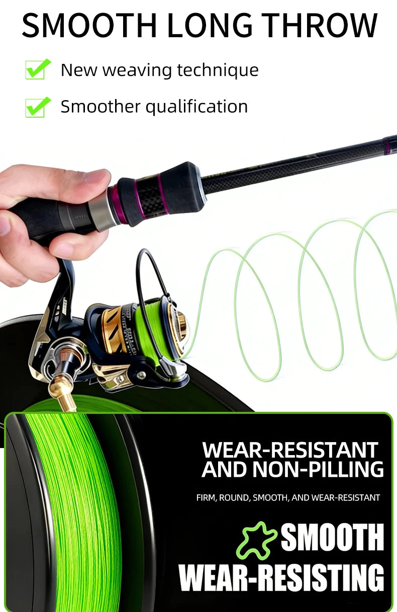 OBSEQUIO 8 Strand Braided Fishing Line 100/150/200M X8 PE Line fishing accessories For fishing equipment carp Braid Wire