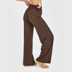 Flared Leggings Straight Leg Leggings Woman Wide-leg Pants Yoga Breathable Fitness Clothing Versatile Casual Pants