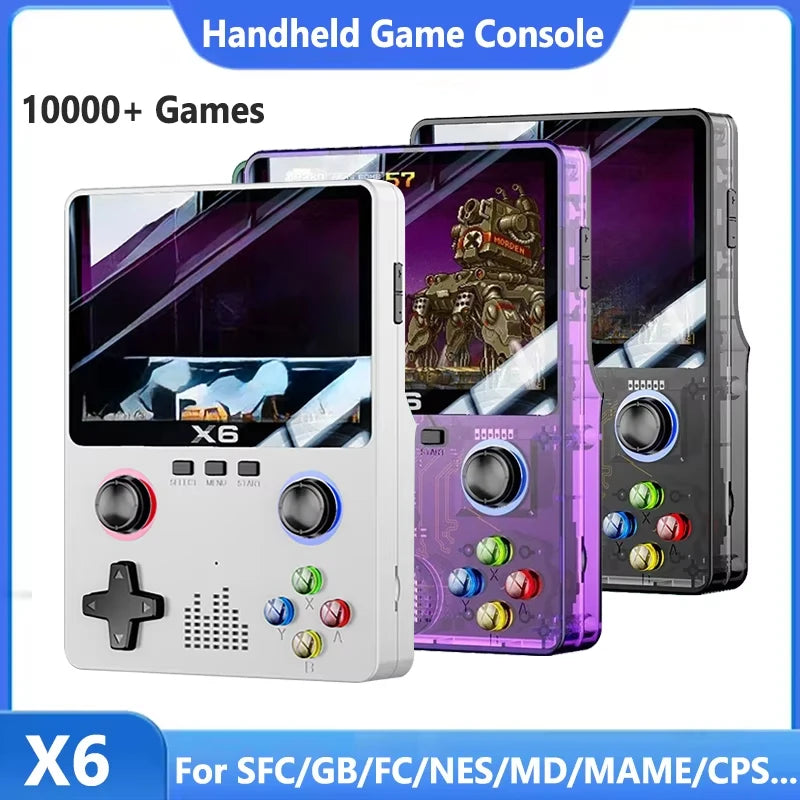 Retro Handheld Game Console 3.5Inch IPS Screen Dual 3D Joystick 11 Simulators GBA Video Game Players 10000+ Games for Kids Gifts Ürün ana görseli