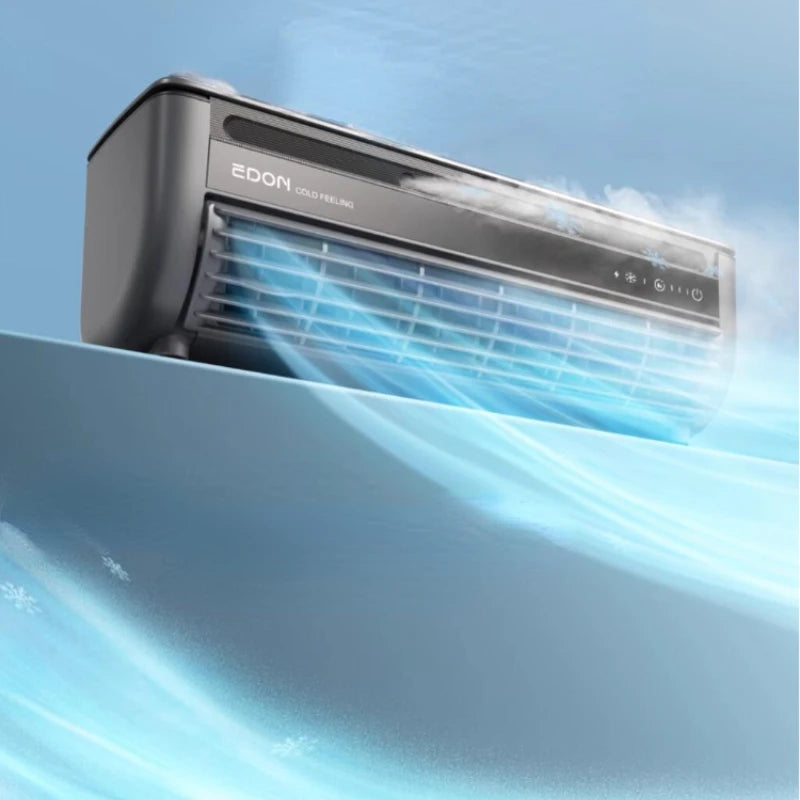 Kitchen Air Conditioner New Wall-mounted Cooling Fan Strong Wind Charging Fan Home Remote Control Ürün ana görseli