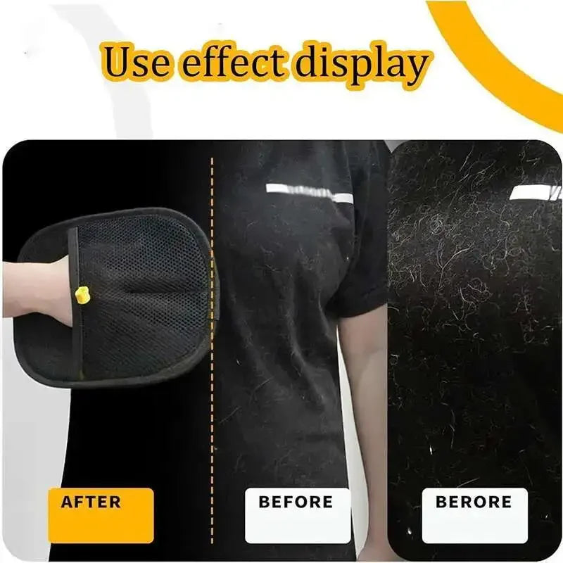 Pet Hair Cleaning Removal Gloves Pet Double-sided Grooming Glove Reusable Tool Sofa Carpets Cat Dog Hair Cleaning Tools 1~4pcs Ürün ikincil görseli