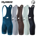YKYWBIKE Men's Cycling Bib Shorts Road Bike Bibs Bicycle Tights Cycling MTB Bib Pants  with 6 Hours Padded Belgium Padding