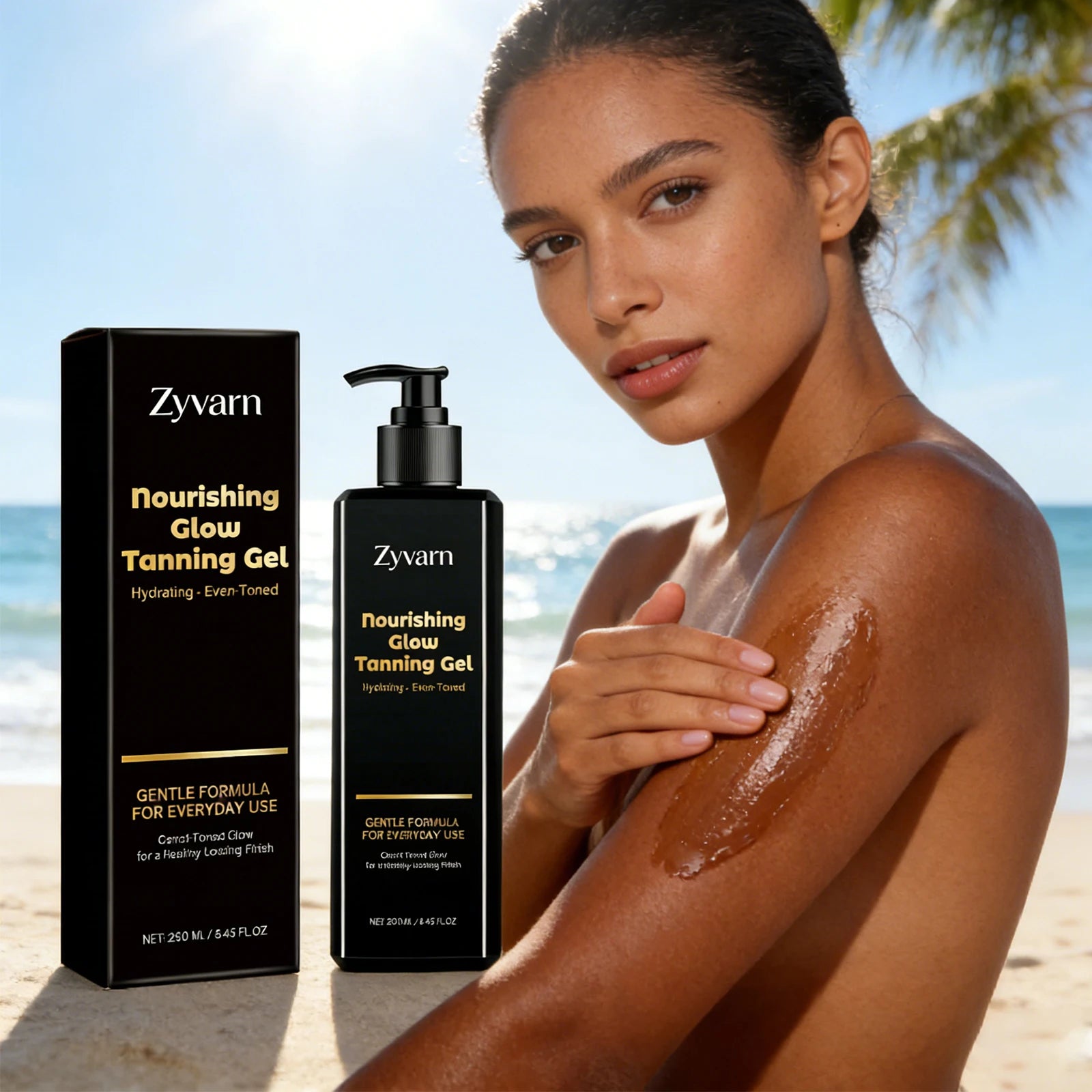 Tanning Gel Instant Bronzer Self Tanning Mousse Hydrating Natural Glow Sun Kissed Buildable Color Nourishing Moisturizing 250ml Ürün ana görseli