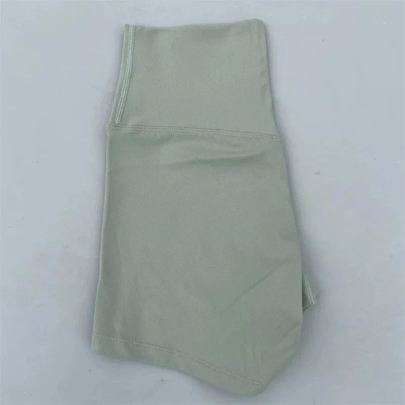 Sexy Solid Color Women Fitness Sport Short High Waist Athletic Yoga Short Leg Cycling Comprehensive Training Jogging Squat Proof