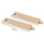 Wooden Train Track Assembly Toys For All Thomas Trains Car Bridge Piers Traffic Light Beech Wooden Railway Kid Creative Toy