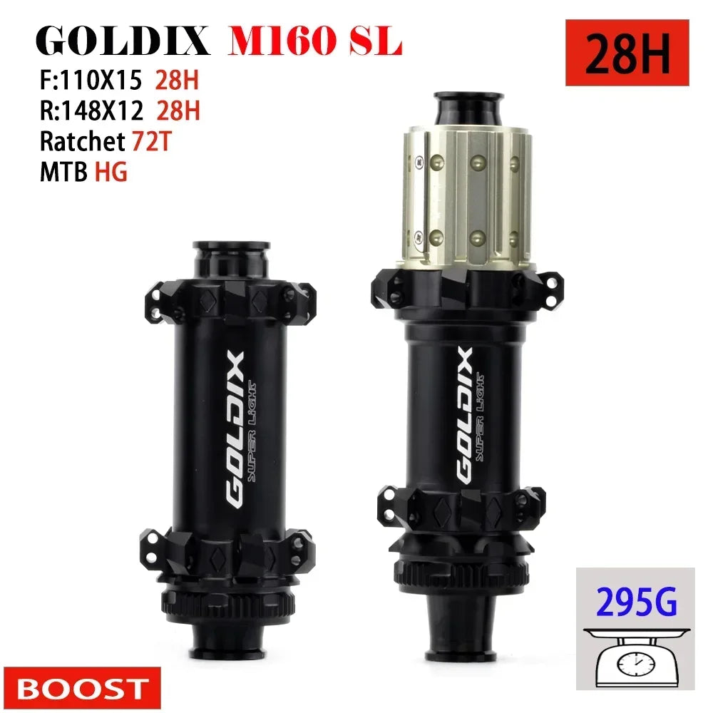 GOLDIX M160 Super Light MTB BOOST Hub Center Lock Disc 28H Ratchet 72T Mountain XD Bike Hub for Shimano SRAM 11 12 Speed
