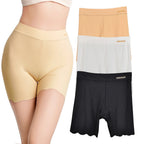 2pcs Seamless Safety Shorts Womens Ice Silk Summer Anti Rub Underwear Boxers Under Skirt Panty Big Size Short Leggings 40-100kg