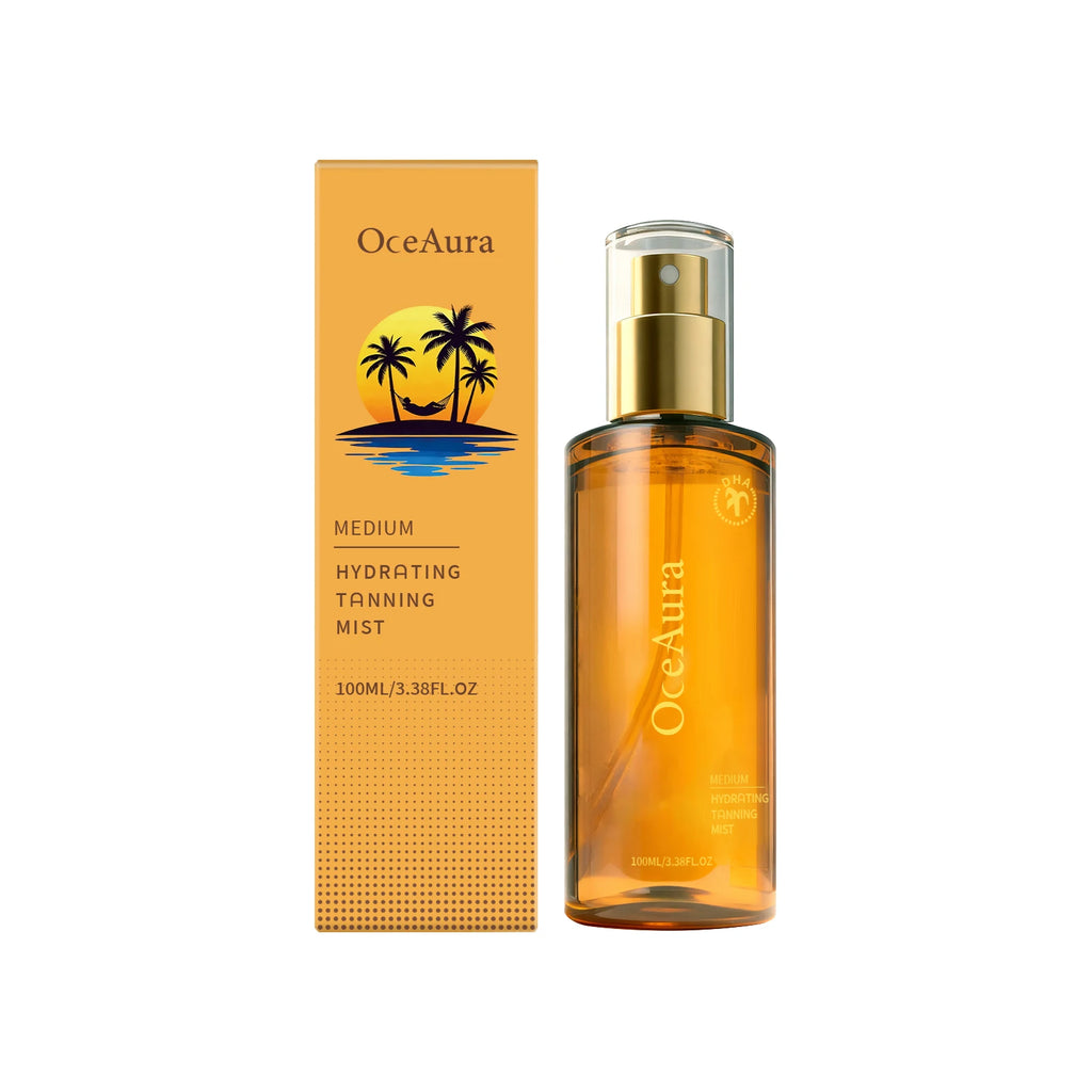 Self Tanning Spray Natural Sunless Tanner for Face Body Hydrating Lightweight Sunless Tanning Spray Natural Brown Tone Even Glow