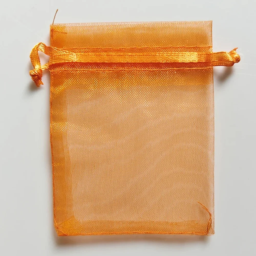 25/50/100pcs Organza Gift Bag Multicolor Drawstring Pouches For Candy Jewelry Bag Packing Wedding Gift Bags Organza Bag