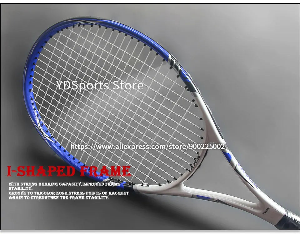 Professional Ultralight Racquet Composite Carbon Aluminium Alloy Tennisracket 45-55LBS Training Tennis Rackets Unisex Trainer