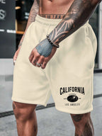 California Men's Special Shorts, Suitable for Summer Casual Wear, Multifunctional Medium Length Sports Shorts