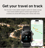 2025New GPS Smart Watch For Xiaomi IOS Military Compass Flashlight Smartwatch Men 10ATM Waterproof 100+Sport Modes BT Call Watch